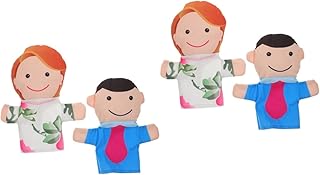 Gadpiparty 4 Pçs Fantoche De Mão Familiar Para Bebês Crianças Pequenas Luvas Fantoches Para Fantoches De Mão Familiares Fantoches De Mão Fantoches De Pelúcia Fantoches De Mão Para Fantoches