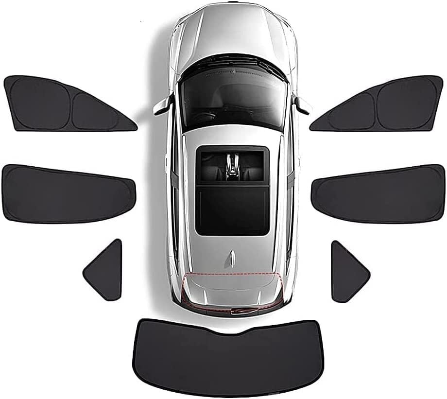 Tendine Parasole Auto Set Di Due Tendine Parasole Per Auto Per Ford Per Fiesta Hatchback 2008-2022, Protezione UV E Privacy Tenda parasole(Set of Seven)