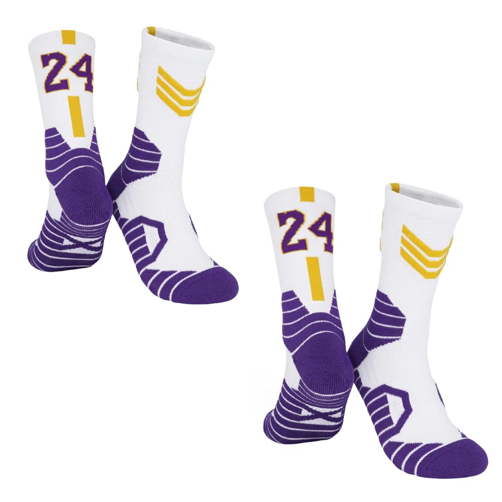 ITODA Chaussettes Sport Enfant 6-12ans Antidérapante Respirant Football Basket Rugby Tennis