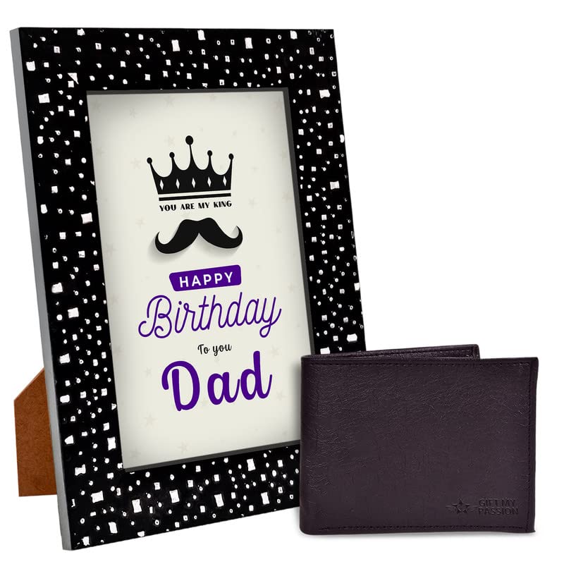 Happy Birthday To You Dad Photo Frame & Men's Wallet | birthday dad gift