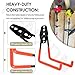 Garage Hooks for Hanging Bike, Utility Steel Garage Storage Hook for Hanging Bike, Ladder and Garden Tools w/Garage Storage Hooks Attachment & Battery Mount Holder for Ego