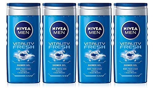Nivea Men Shower Gel Vitality Fresh Body Wash (250ml)