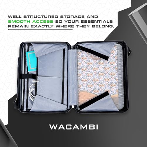 Image of hard shell unbreakable polycarbonate briefcase for office 16 inch laptop bag for men & women office use |with padded compartment waterproof bag for files & documents storage