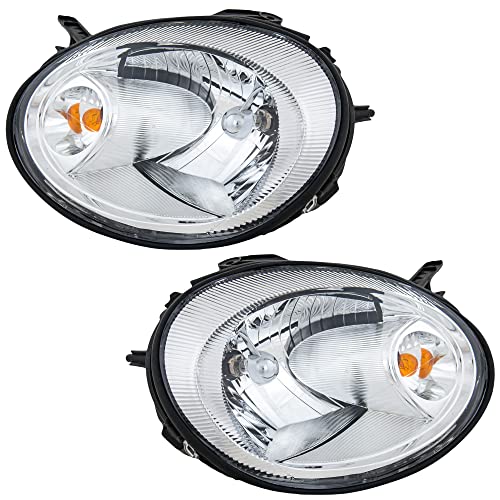 Garage-Pro Headlights Assembly Pair For Dodge Neon 2003-2005, Driver and Passenger Side Headlight With Bulb, Replaces# 5303550AI 5303550AM 5303551AI 5303551AM