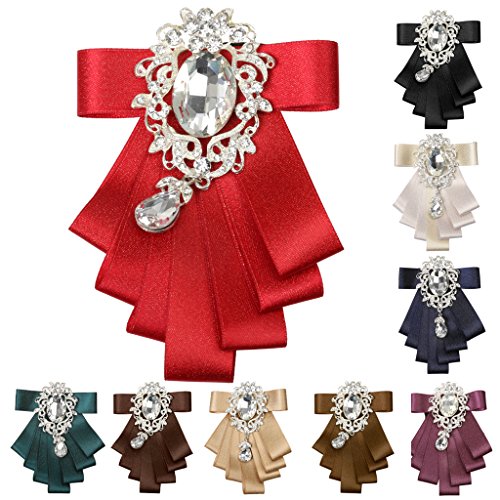 F Fityle Noivo Formal Gravata Borboleta - Vermelho