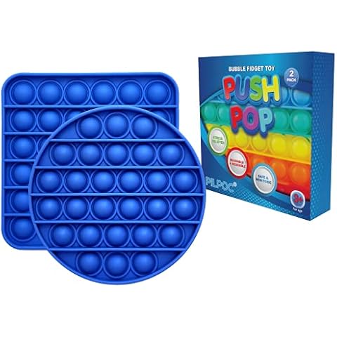 PILPOC Pop It Fidget Toys - Push Pop Fidget Popper Sensory Toys - Stress Reliever, Mind Relaxing, Anxiety Lowered, Pop It Fidget Toys, Fidgets Pop Its for Boys, Poppet Fidget Toy, Poppit Bubble Toy Cover