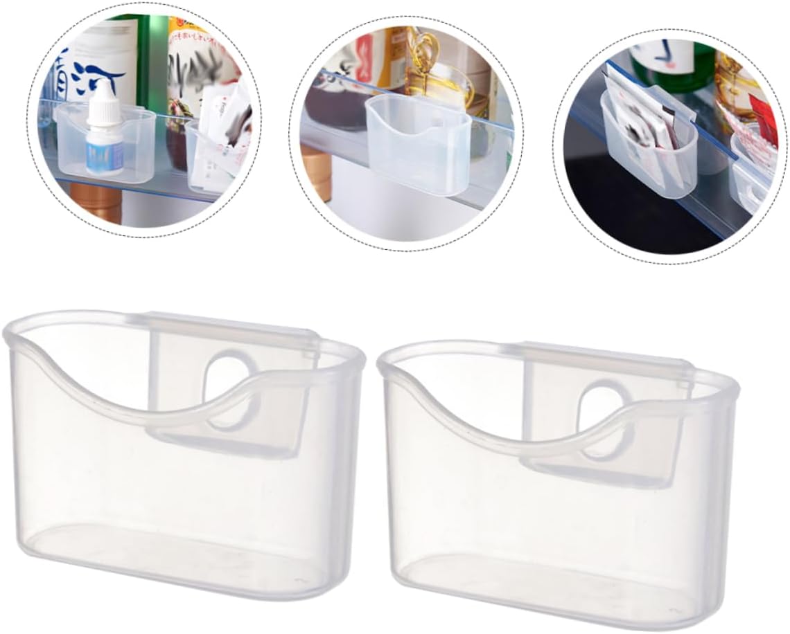 4Pcs Mini Fridge Hanging Organizer PP for Seasoning Packets image 3