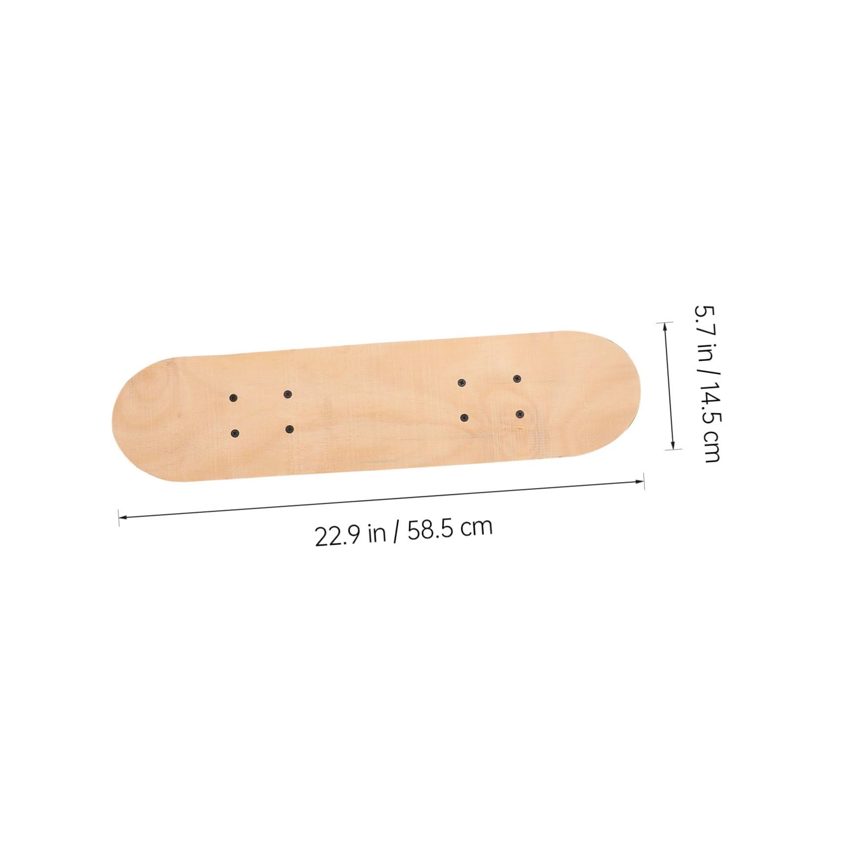 ifundom Planche de Skate Vierge en Bois Double Kick, Skateboard DIY Graffiti Peint la Main, Légère et Résistante, Planche à Personnaliser pour Garçon et Filles et Adolescents, Usage