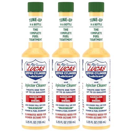 3x Lucas Fuel Treatment 155ml | Cleans Fuel System & Injectors | Enhances Engine Performance