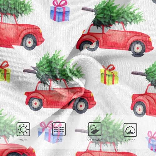 Joisal Cotton Toddler Underwear Floral Red Vintage Cars Christmas Trees Cute Panties Girl Print Briefs Kids Undies 2t3