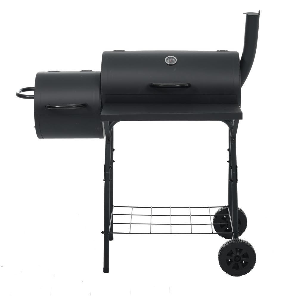 【同時に焼き分け可】バーベキューコンロ 煙突 焼網 温度計 多用棚板 8-12人 Amazon.co.jp: 【2か所で同時に焼き分け可能】バーベキューコンロ煙突