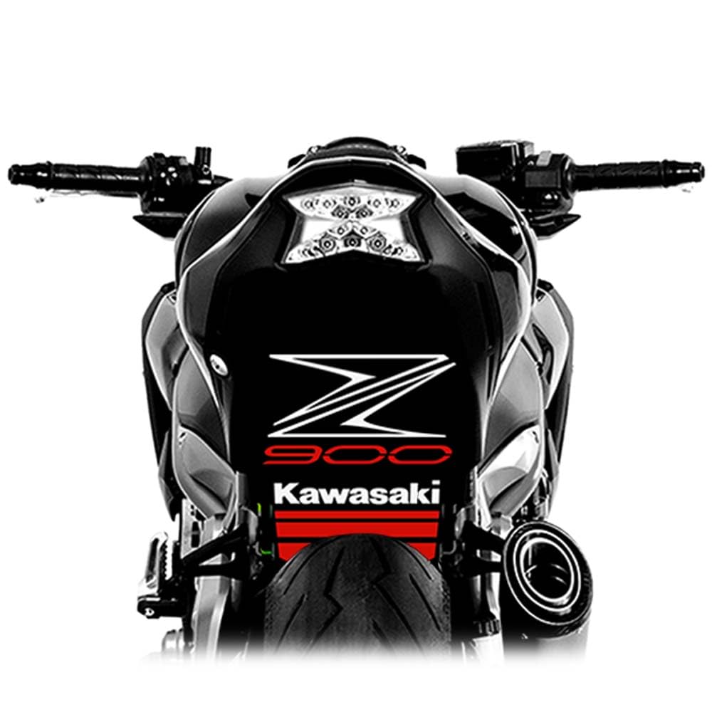 Autocollant Passage De Roue Kawasaki Z900 - Vinyle 3M, Rouge, 2017-2024