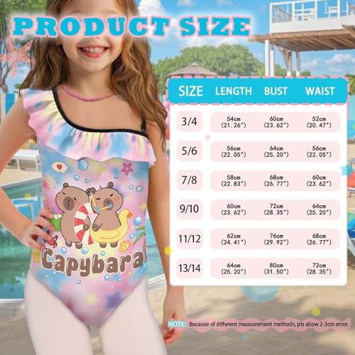 Image of Yzaoxia Girls One Piece Swimsuits Bathing Suit for Kids Swimwear 3-14Y