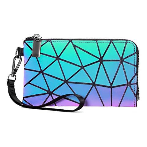 Excras Geometric Holographic Clutch Handbag Cover