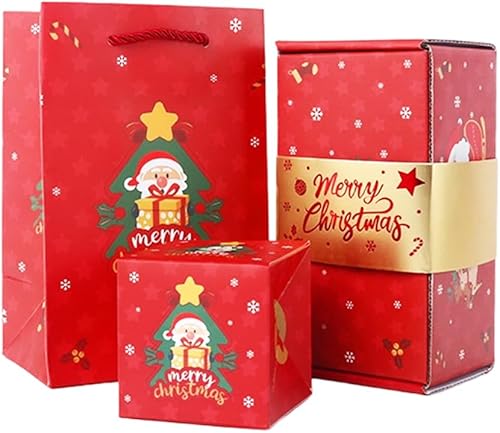 Caja de regalo de paquete rojo plegable que rebota, caja de regalo de paquete rojo rebotante para Navidad, explosión de efectivo de lujo para