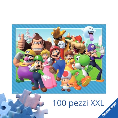 Ravensburger - Puzzle 100 Pezzi Xxl Super Mario, Idea Regalo Per Bambini 6+ Anni, Gioco Educativo E Stimolante - 2