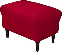 Vista 27 de CRFATOP Funda impresa para silla otomana grande, fundas elásticas para silla otomana rectangular, funda para taburete de almacenamiento, funda