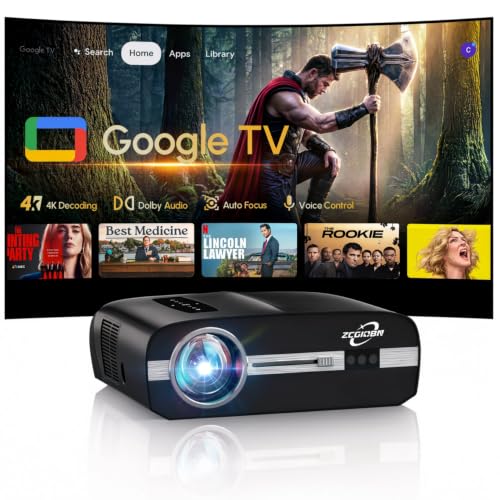 2200 ANSI Smart Projector 4K HDR, LED Daylight Projectors with Licensed Apps, Wifi6 Bluetooth DB...