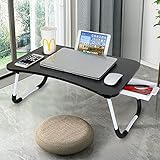 ➽ 【ZUSÄTZLICH GROSSE GRÖSSE】 - Die Klappgröße des CHARMDI-Laptop-Schreibtisches beträgt 60 (L) x 39 (B) x26,5 cm (H). Eine so große Größe passt für 11 
