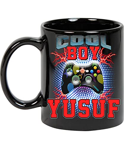 Maynard Ruiz Coffee Mug Coffee Mug Personalized Name Customized Mug with Name Cool Boy Yusuf Game Gift for Boy, Men Love Game 11oz Black Mug 061497 -  Printverse
