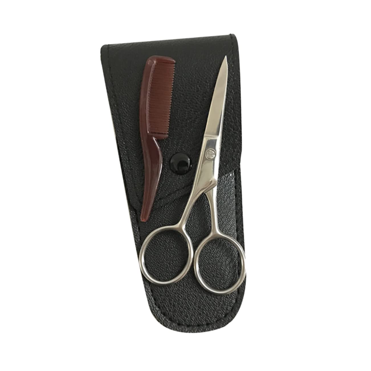IWOWHERO Professional Eyebrow Scissors Set Stainless Steel Scissors Kit for Barber Shops