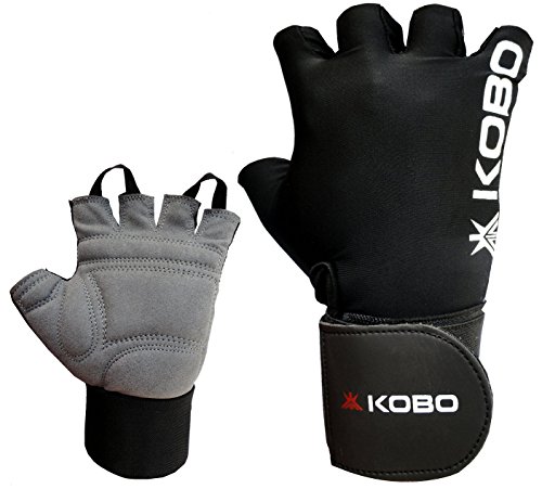 Image of Kobo WTG-09 Gym Gloves with Wrist Support (Black)