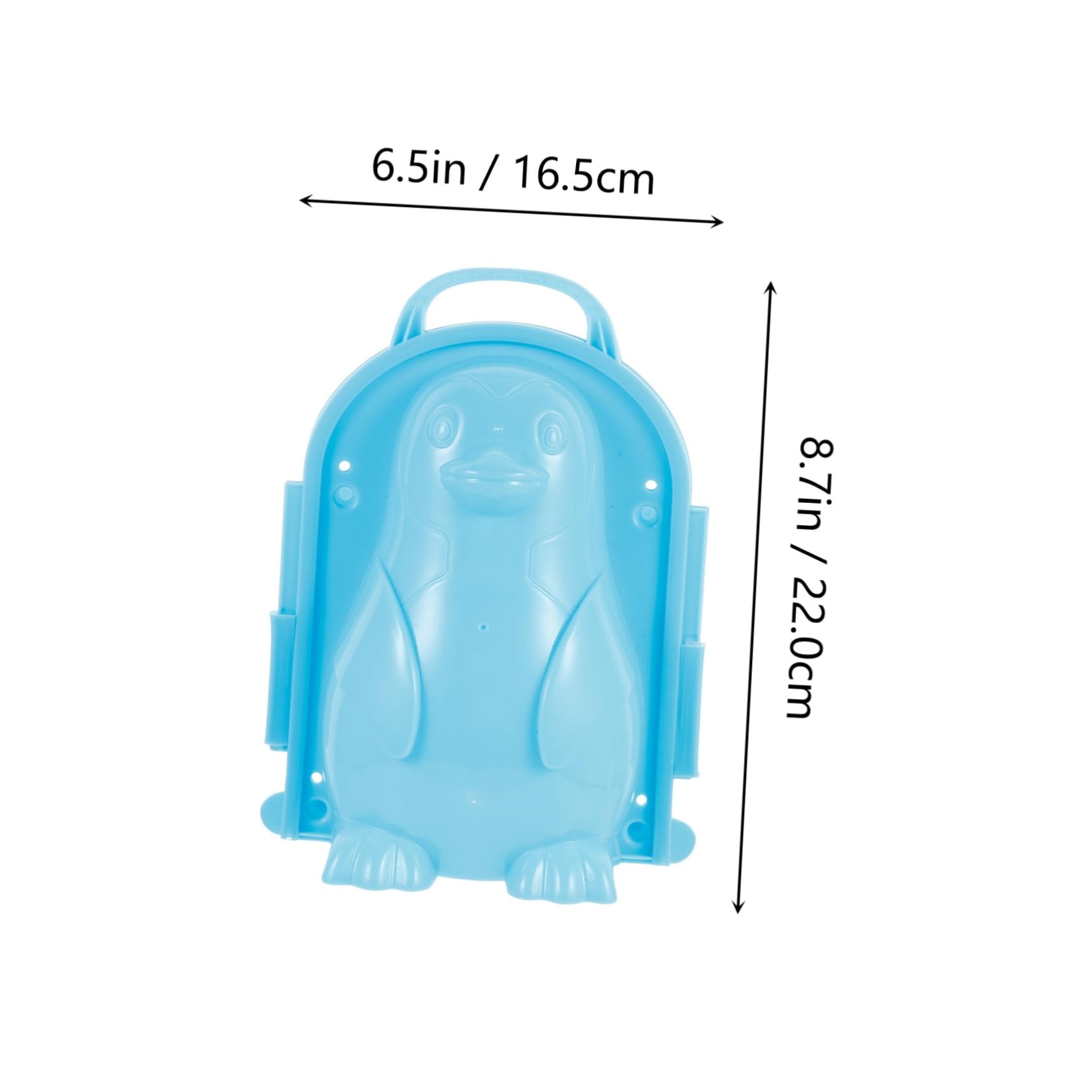 Toyvian 1pc Penguin Snowman Maker Clip Cartoon Snow Toys for Outdoor Fun for All Ages Smooth Design for Easy Use for Creating Unique Snow Shapes and More