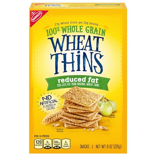 Wheat Thins Galletas de trigo integral reducidas en grasa, 8 onzas