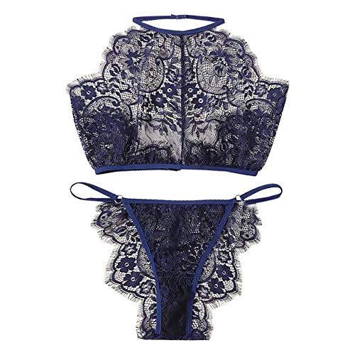 Lingerie sexy bleue extensible pour un confort absolu sans armatures