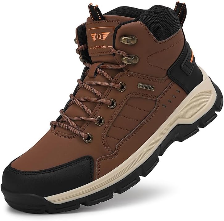 New Men's Boots Fashion Outdoor Hiking Boots Waterproof Leather Men's Work Boot Non-slip Men Desert Ankle Boot Sneakers