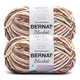 Bernat Blanket BB Woodland VARG. Yarn - 2 Pack of 300g/10.5 oz - 100% Polyester - #6 Super Bulky - 220 Yards - Knitting/Crochet