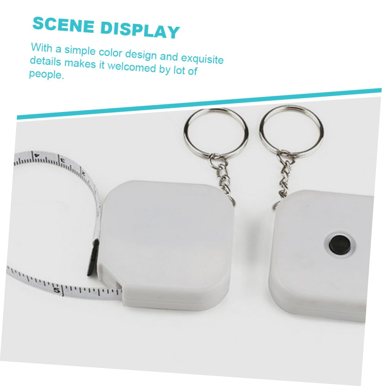 ERINGOGO 3pcs Mini Measuring Tape Retractable Square Tape for and Girls Measure Pocket Keychain Tool
