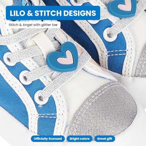 Disney Girls Lilo & Stitch Sneakers – Kids High Top Athletic Shoes, Lace-Up Canvas Sneaker for Toddler Little Big Kid - image 4