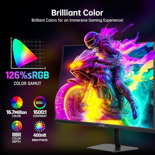 Image of KTC 24 inch 190Hz /180Hz Gaming Monitor,HDR 400 Fast IPS Screen,FHD 1080P Monitor, 133% sRGB,AdaptiveSync,1ms Response Time,HDMI *2&DP*1,Tilt Adjustable, Eye Care