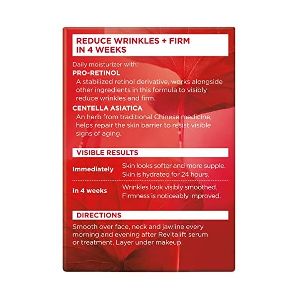 LOreal-Paris-Skincare-Revitalift-Anti-Wrinkle-and-Firming-Face-and-Neck-Moisturizer-with-Pro-Retinol-Paraben-Free-17-oz-Packaging-may-vary L'Oréal Paris Revitalift Anti-Wrinkle and Firming Face and Neck Moisturizer, Pro Retinol 1.7 oz