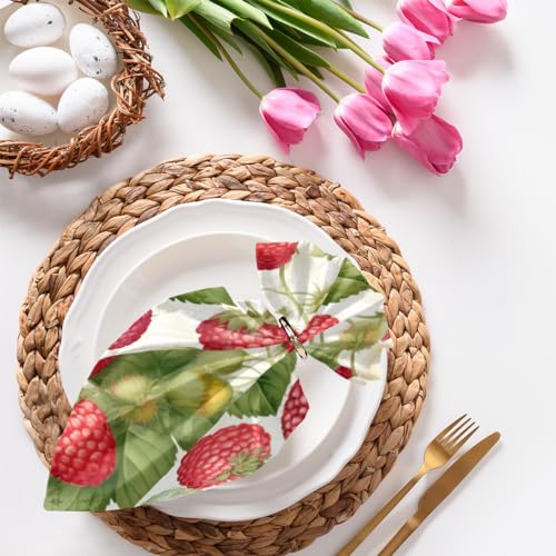Servilletas de Tela Abstract Strawberry Set x4 50x50 cm miniatura 5