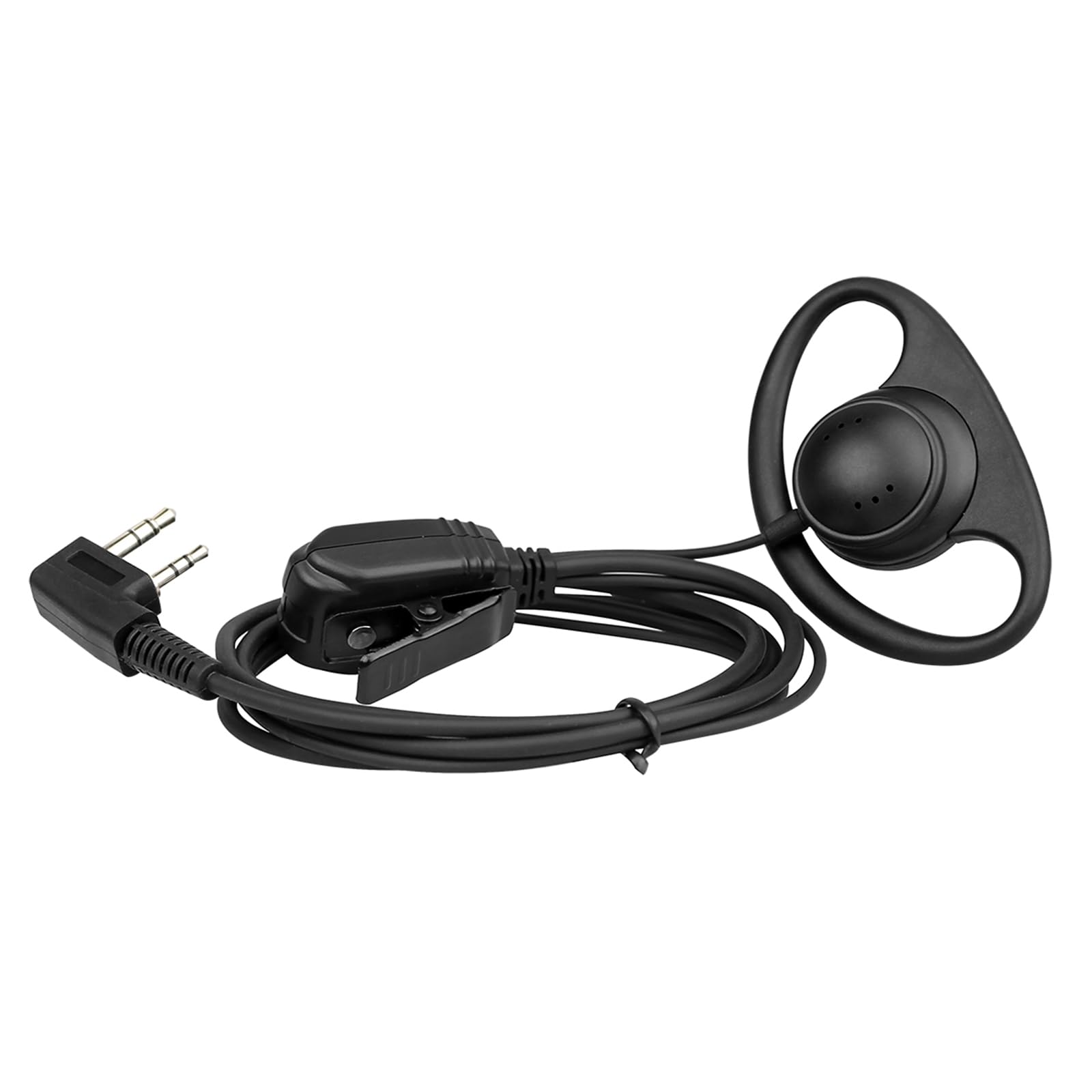 Retevis RE3224 słuchawka Walkie Talkie z mikrofonem 2-pinowe radio typu D zestaw słuchawkowy kompatybilny z 2-drożnym radiem Retevis RT24 RT27 RT28 RT617 RT618 RT619 Baofeng BF-88S Kenwood (10 szt.)