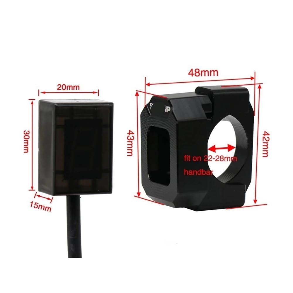 Indicador De Marchas Indicador De Marcha Digital Universal Para Motocicleta De 6 Velocidades Con Pantalla Y Soporte Magnético Para Indicador De Marcha(Green set)