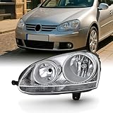 For 06-09 VW GTI Rabbit Jetta R32 MK5 Chrome Housing Factory Style Headlight Lamps (Driver Left Side Only)