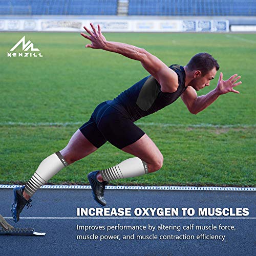 Image of NEWZILL Compression Calf Sleeves (20-30mmHg) for Men & Women Perfect Option to Compression Socks for Running Travel Nursing