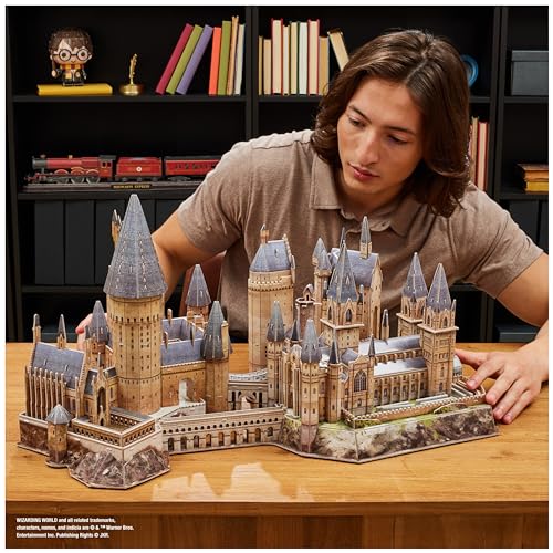 4D Build 6068733 Harry Potter Deluxe Hogwarts Castle With Astronomy Tower & Great Hall Over 2Ft. Wide Model Kit 384 Pcs | 3D Puzzles For Adults & Teens 12+ thumb #5