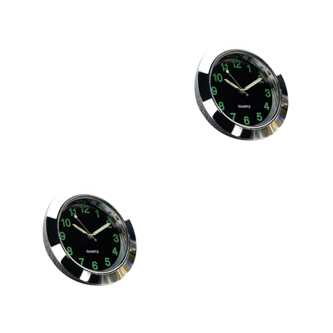 VICASKY2pcs mini dash mini clock small digital clock automatic watch astetic room decor car vent clock Cars Air Vent Clip Quarz Clocks car clock decoration dash clock universal meter