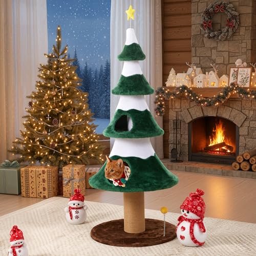 Torre para gatos interior 62 pulgadas verde miniatura 7