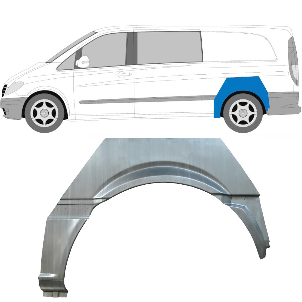 Reparaturblech Kotflügel hinten für Mercedes Vito W639 2003-2014 / Links