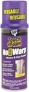 DAP No Warp Window and Door Foam Sealant, Bright White, 12 Oz