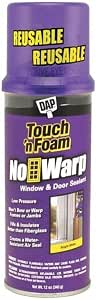 DAP No Warp Window and Door Foam Sealant, Bright White, 12 oz