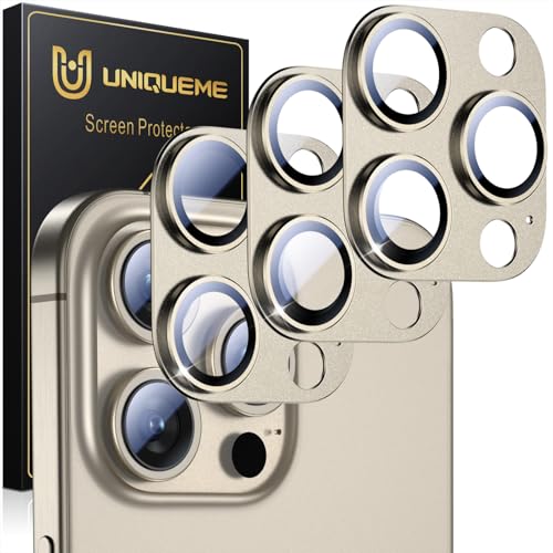 Protection camera iPhone 15 Pro ultra HD en verre trempé 9H anti-rayures