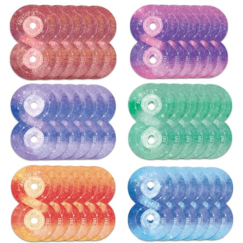 36Pcs Calm Stickers for Anxiety Sensory Stickers Anti Stress Anxiety Relief Items Tactile Textured for Breathing Exercise Fidget Strips for Kids Teens Adults Home Classroom Supplies