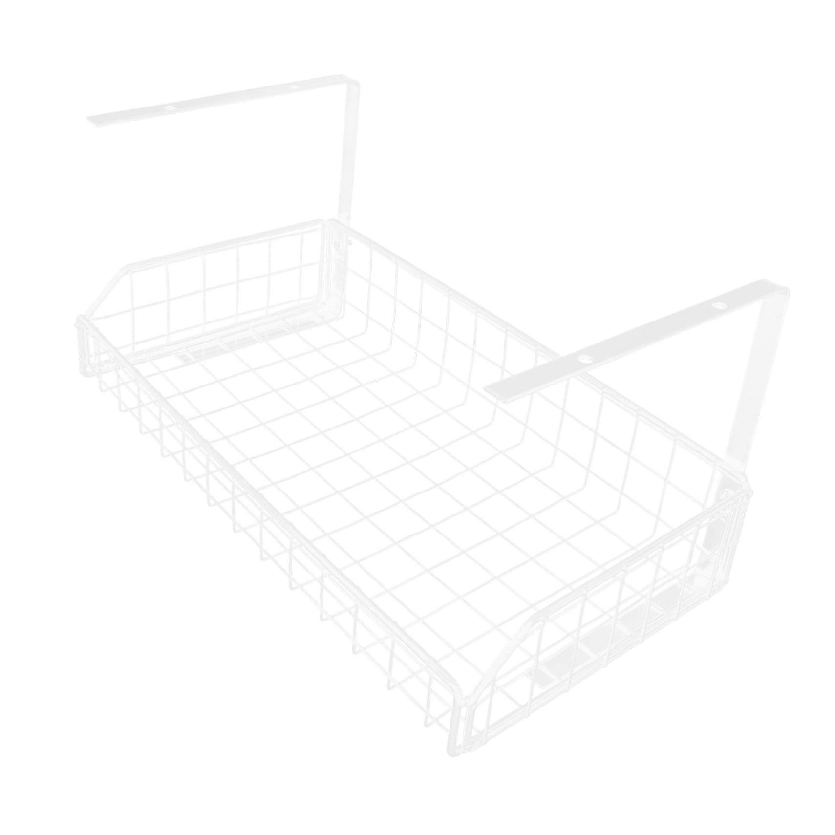 Organiseur de Câbles Bureau en Fer Blanc Stabilité Panier de Gestion des Câbles pour Bureau Rangement Discret et Prises