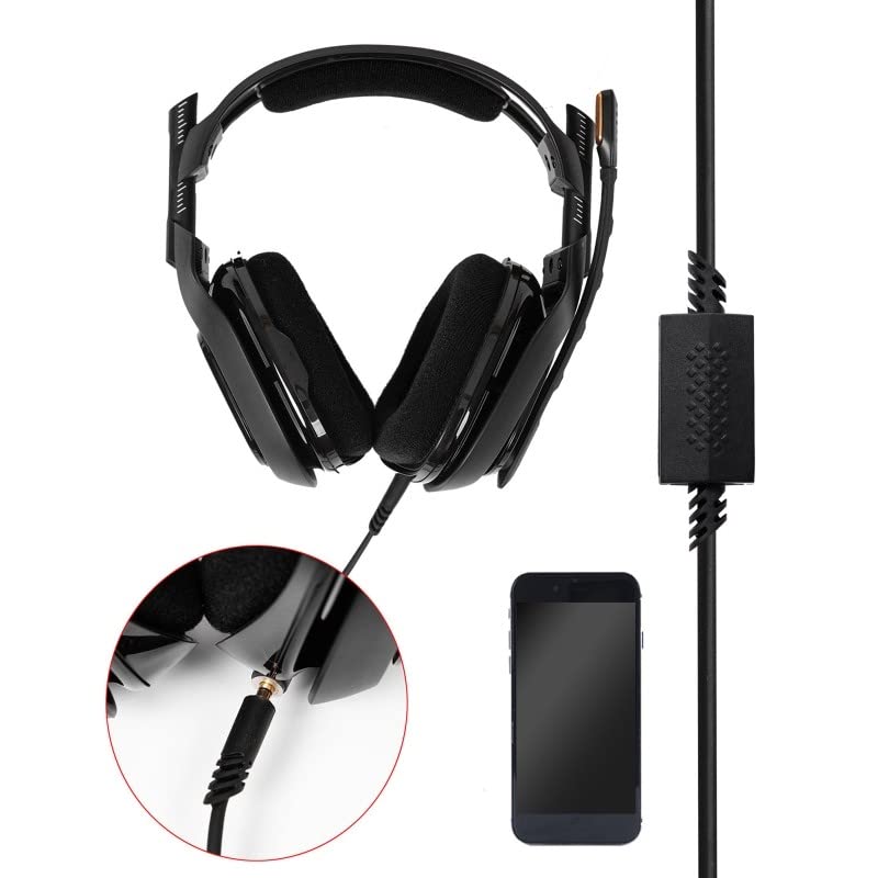 Câble Astro A40 Avec Mute - 2m - Compatible Casques A10, A40, A50 - Pour PS5, Xbox, PC